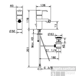 Huber Atelier Bidetmengkraan Chroom 526.01H.CR