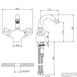 Huber Clinic Thermostatische Bidetmengkraan Chroom 416.01H.CR