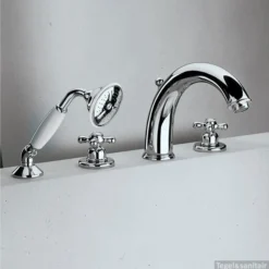 Huber Croisette 4-gats Badmengkraan Brons 162CS01HBA -Exporteren Badkamer Top Winkel huber croisette 4 gats badmengkraan thermostatisch brons 162cs01hba 1