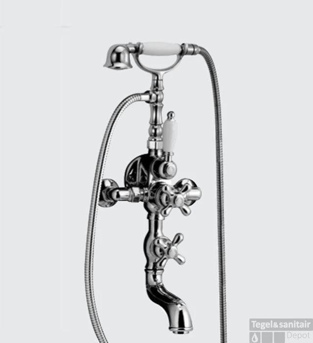 Huber Croisette Badkraan Met Thermostaat Chroom 198CS01HCR 4 Huber Croisette Badkraan Met Thermostaat Chroom 198CS01HCR - Afbeelding 2