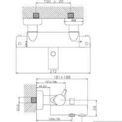 Huber Kiruna Badkraan 22201NS