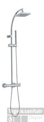 Huber Kiruna Douchekolom Met Thermostaat Chroom 790Q.KR21H.CR 4 Huber Kiruna Douchekolom Met Thermostaat Chroom 790Q.KR21H.CR - Afbeelding 2