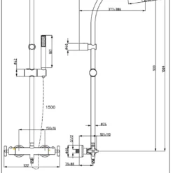 Huber Suite Douchekolom Met Thermostaatkraan 790QST21HNS