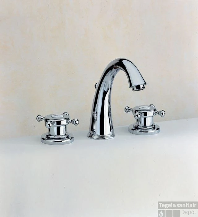 Wastafelmengkraan Huber Victorian 3 Gats 164VT01HCR Chroom 3 Wastafelmengkraan Huber Victorian 3 Gats 164VT01HCR Chroom