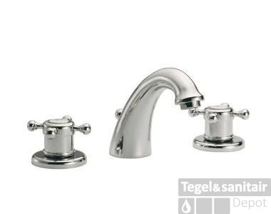 Wastafelmengkraan Huber Victorian 3 Gats 264VT01HAG Goud 4 Wastafelmengkraan Huber Victorian 3 Gats 264VT01HAG Goud - Afbeelding 2