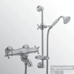 Huber Victorian Thermostatische Badkraan Met Douchegarnituur RVS 192.VT01H.NS -Exporteren Badkamer Top Winkel huber victorian thermostatische badkraan met douchegarnituur rvs 192vt01hns 0