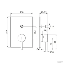 Inbouw Badkraan Herzbach Design IX PVD-Coating Met Omstelknop Messing Goud -Exporteren Badkamer Top Winkel inbouw badkraan herzbach design ix pvd coating met omstelknop messing tech