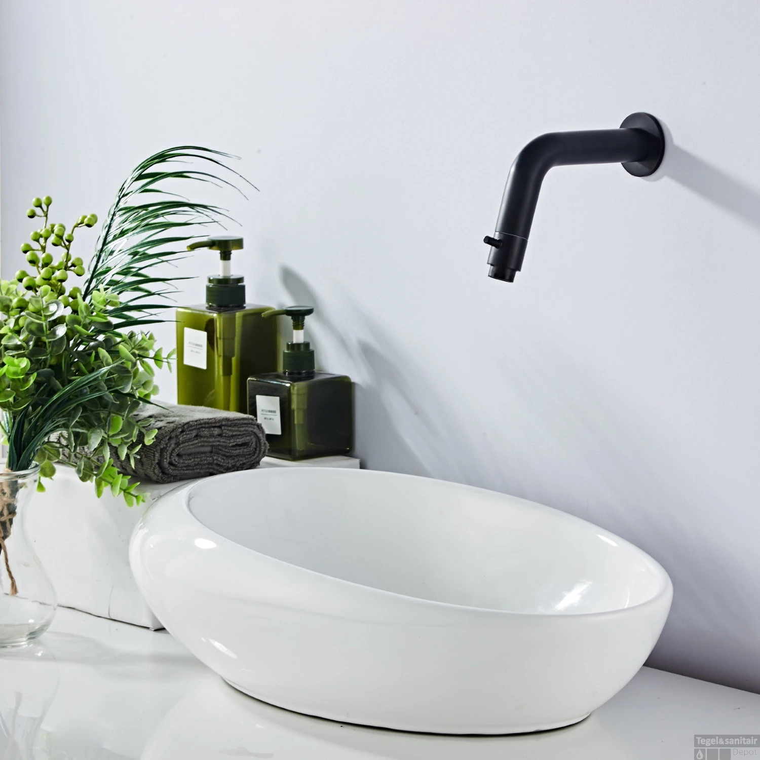 Inbouw Fonteinkraan Boss & Wessing Nero Messing Mat Zwart 5 Inbouw Fonteinkraan Boss & Wessing Nero Messing Mat Zwart - Afbeelding 3