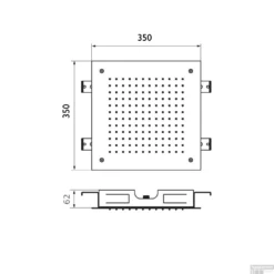 Inbouw Hoofddouche GRB InCool Vierkant 35x35 Cm Wit -Exporteren Badkamer Top Winkel inbouw hoofddouche grb incool vierkant 35x35 cm wit tech