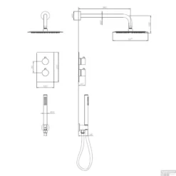 Inbouw Regendouche Set Boss & Wessing Colorato Met Handdouche En Wanduitloop Chroom -Exporteren Badkamer Top Winkel inbouw regendouche set creavit aloni met handdouche en wanduitloop chroom tech