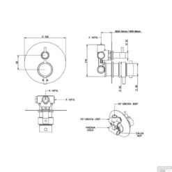 Inbouw Regendoucheset Luca Sanitair Bongio Thermostatisch Ronde Hoofddouche Chroom -Exporteren Badkamer Top Winkel inbouw regendoucheset luca sanitair bongio chroom tech2