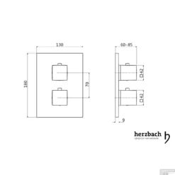 Inbouw Thermostaatkraan Herzbach Living Rechthoek 3-Weg Omstel Chroom -Exporteren Badkamer Top Winkel inbouw thermostaatkraan herzbach living rechthoek 3 weg omstel chroom tech