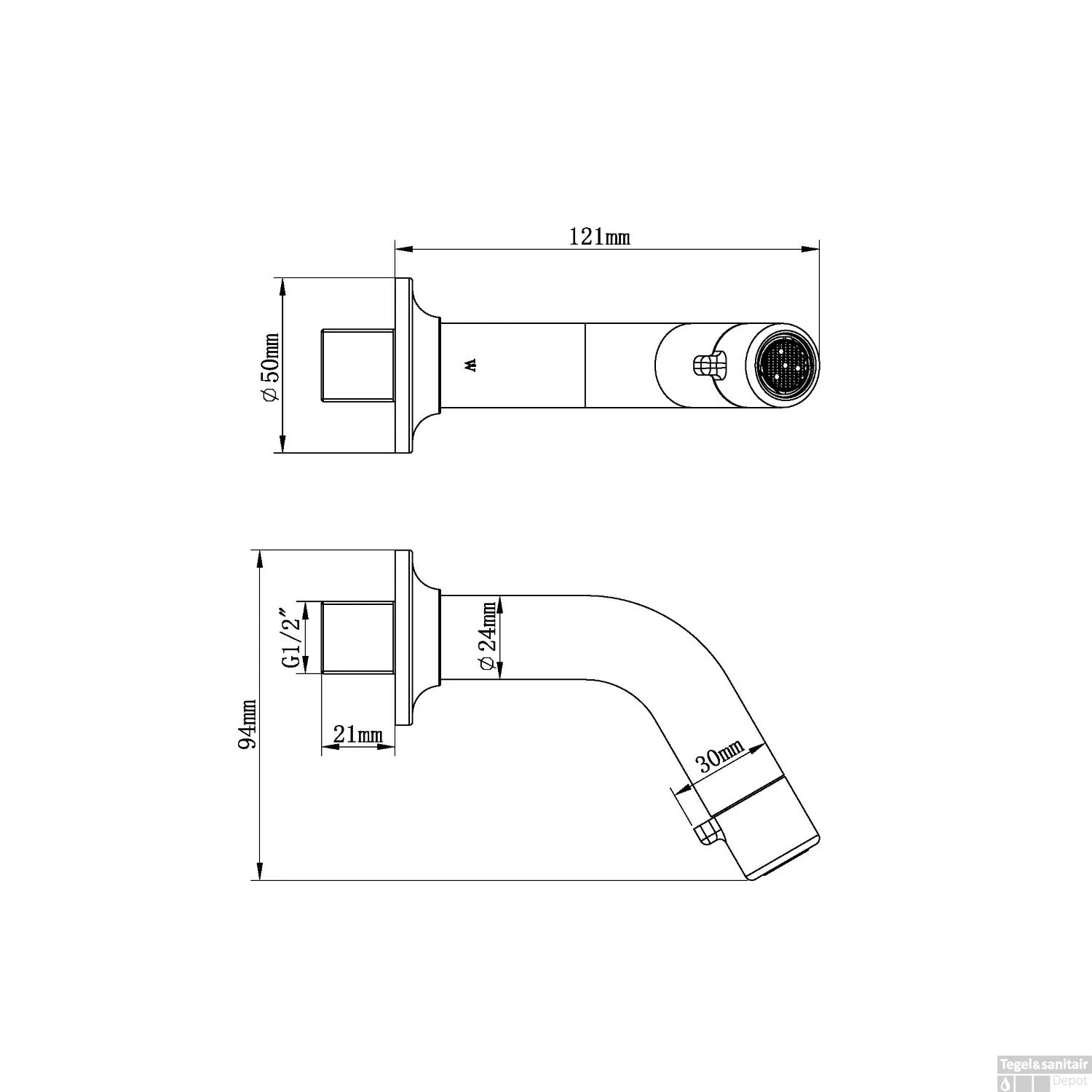 Inbouw Toiletkraan Wiesbaden Sophia Muur Rond Geborsteld Staal 4 Inbouw Toiletkraan Wiesbaden Sophia Muur Rond Geborsteld Staal - Afbeelding 2