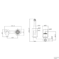 BWS Wastafelkraan Inbouw | Colorato | Incl.Inbouwdeel | Geborsteld Koper -Exporteren Badkamer Top Winkel inbouw wastafelkraan boss wessing aloni geborsteld koper tech