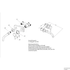 BWS Wastafelkraan Inbouw | Colorato | Incl. Inbouwdeel | Messing | Mat Zwart 8 BWS Wastafelkraan Inbouw | Colorato | Incl. Inbouwdeel | Messing | Mat Zwart -Exporteren Badkamer Top Winkel inbouw wastafelkraan boss wessing aloni messing mat zwart tech