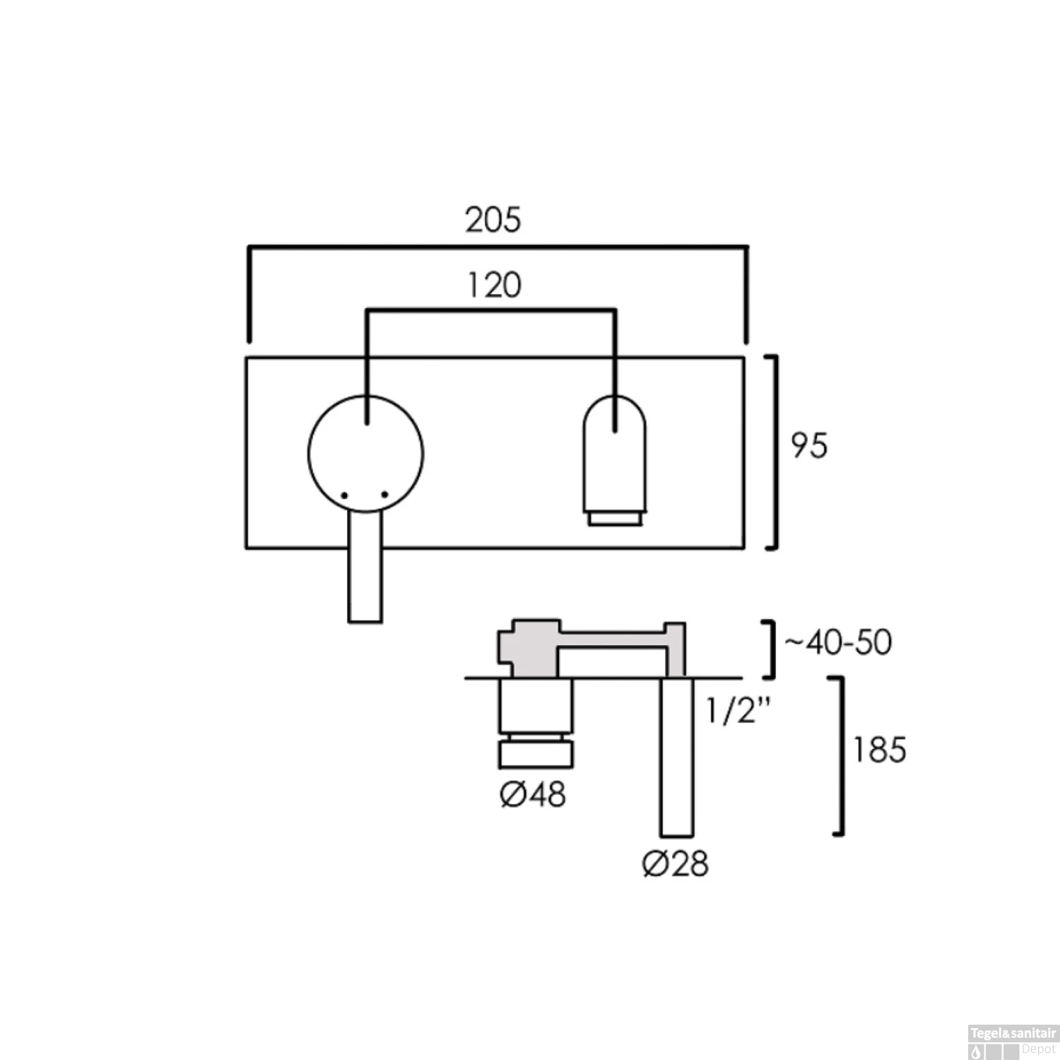 Inbouw Wastafelmengkraan Brauer Chrome Edition Coldstart Rechte Uitloop Korte Platte Hendel Rechts Chroom Met Rozetten 7 Inbouw Wastafelmengkraan Brauer Chrome Edition Coldstart Rechte Uitloop Korte Platte Hendel Rechts Chroom Met Rozetten - Afbeelding 5