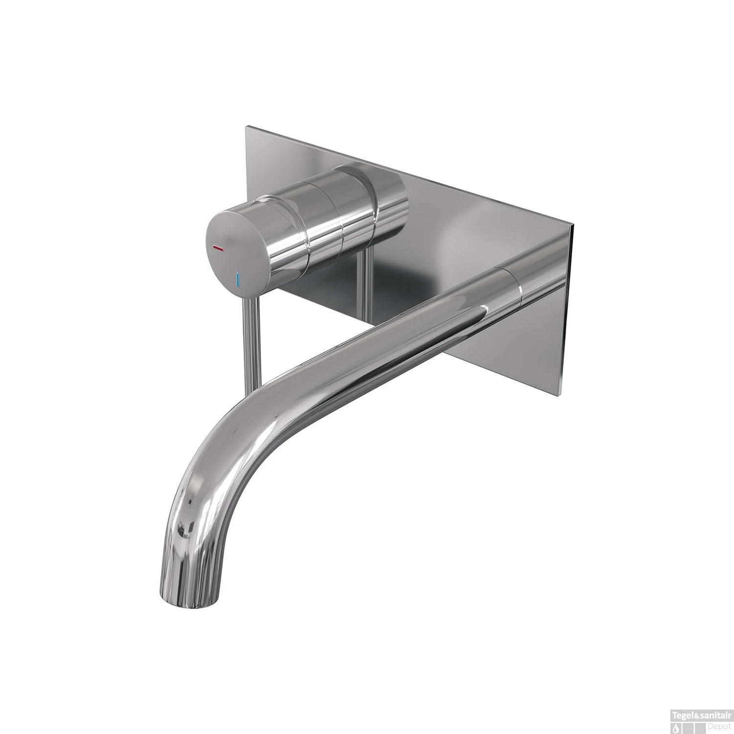 Inbouw Wastafelmengkraan Brauer Chrome Edition Coldstart Gebogen Uitloop Ronde Hendel Links Chroom Met Afdekplaat 3 Inbouw Wastafelmengkraan Brauer Chrome Edition Coldstart Gebogen Uitloop Ronde Hendel Links Chroom Met Afdekplaat