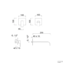 Inbouw Wastafelmengkraan Sanimex Giulini Eenhendel 25.5cm Inclusief Inbouwdelen Mat Zwart -Exporteren Badkamer Top Winkel inbouw wastafelmengkraan sanimex giulini eenhendel 25.5cm inclusief inbouwdelen f9820 b3 tech 2