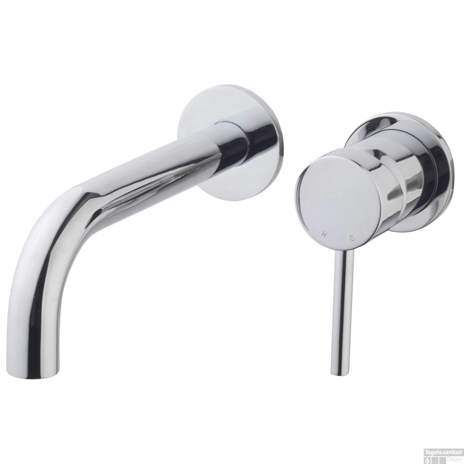 Inbouw Wastafelmengkraan Wiesbaden Caral Twenty Chroom (inbouw En Afbouwdeel)