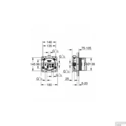 Grohe SmartControl Inbouw Doucheset Rond Met Hoofddouche 20cm Plafond Uitloop En Handdouche Compleet -Exporteren Badkamer Top Winkel inbouwbox grohe rapido smartbox 35600000 1 2 universeel tech 2