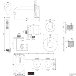 Inbouwthermostaatset Brauer Gunmetal Carving Incl Baduitloop En Staafhanddouche Messing Gunmetal -Exporteren Badkamer Top Winkel inbouwthermostaatset brauer gunmetal carving incl baduitloop en staafhanddouche messing gunmetal tec