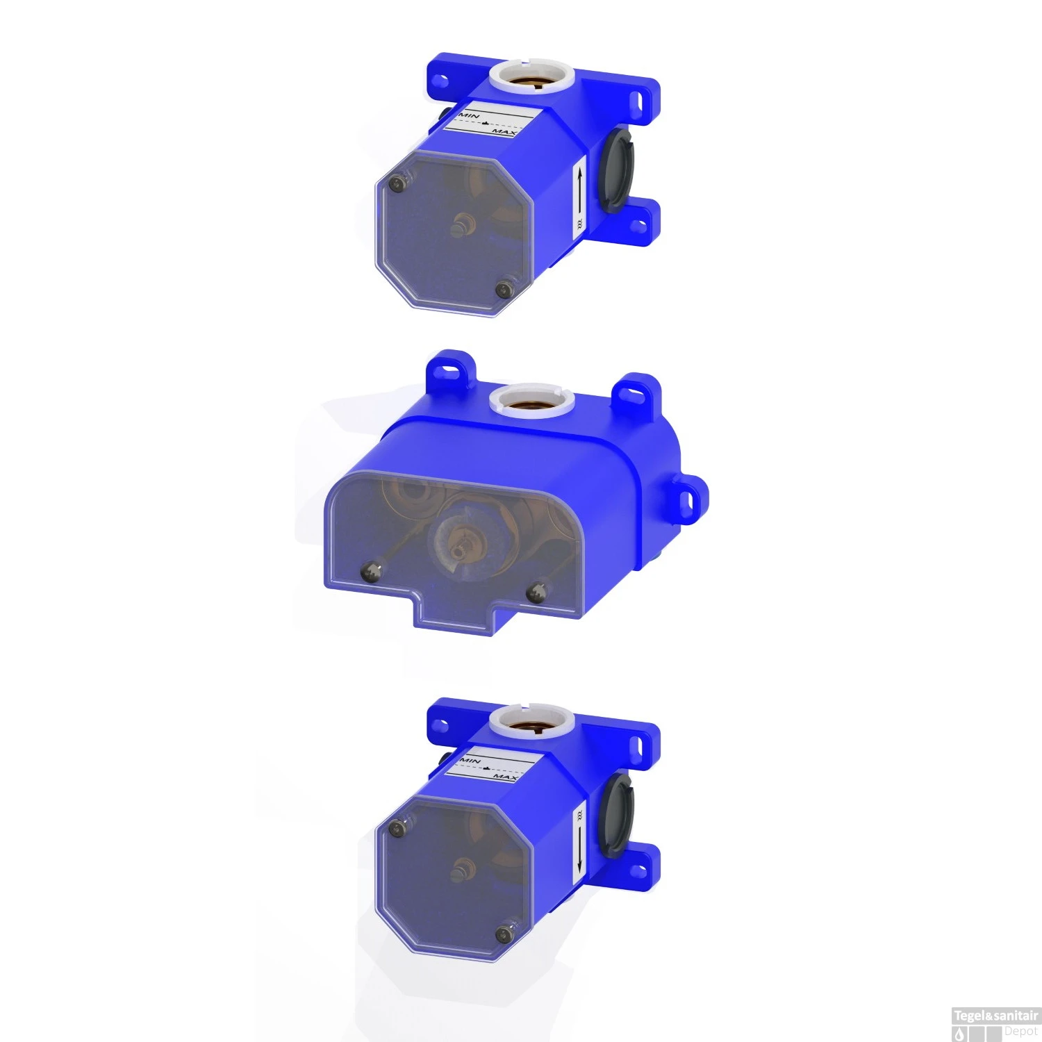 Inbouwdeel Lagoo Garda Voor Thermostaat Met 2 Stopkranen (G2233) 3 Inbouwdeel Lagoo Garda Voor Thermostaat Met 2 Stopkranen (G2233)