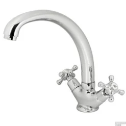 Keukenkraan Plieger Charleston 1-Gats Met Kruisgrepen Chroom