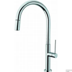 Keukenkraan Plieger Rontessa 1-Gats Met Uittrekbare Handdouche Chroom