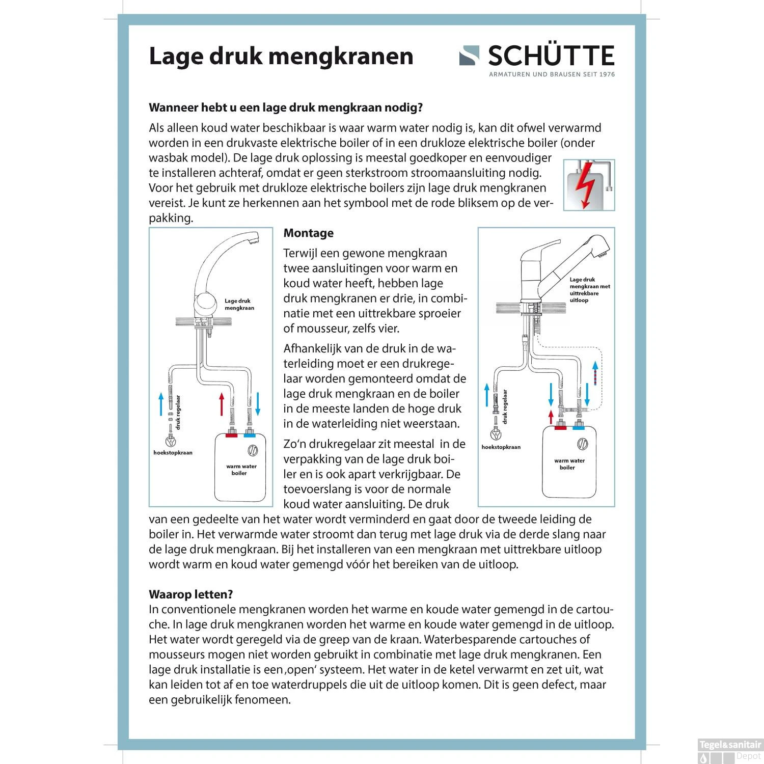 Keukenmengkraan Schutte Falcon Draaibare Uitloop Lage Druk Chroom 4 Keukenmengkraan Schutte Falcon Draaibare Uitloop Lage Druk Chroom - Afbeelding 2
