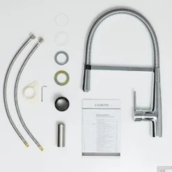 Keukenmengkraan Schutte New York Hoge Draaibare Uitloop Met Spiraalveer Chroom -Exporteren Badkamer Top Winkel keukenmengkraan schutte new york hoge draaibare uitloop met spiraalveer chroom sfeer5