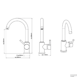 Keukenmengkraan Schutte Unicorn Hoge Draaibare Uitloop Chroom -Exporteren Badkamer Top Winkel keukenmengkraan schutte unicorn hoge draaibare uitloop chroom tech