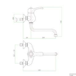 Inbouw Wastafelmengkraan Sapho Kirké 1-hendel Uitloop Gebogen 20 Cm Brons -Exporteren Badkamer Top Winkel ki15b badmengkraan sapho kirk 1 hendel uitloop gebogen 20 cm brons 1