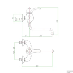 Inbouw Wastafelmengkraan Sapho Kirké 1-hendel Uitloop Gebogen 20 Cm Chroom -Exporteren Badkamer Top Winkel ki15c badmengkraan sapho kirk 1 hendel uitloop gebogen 20 cm chroom 1