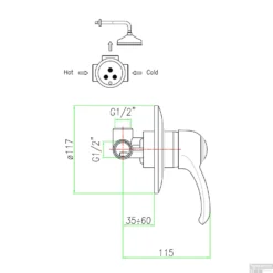 Douchekraan Inbouw Sapho Kirké Mengkraan Afbouwdeel 1-weg Chroom (incl. Inbouwdeel) -Exporteren Badkamer Top Winkel ki41c douchekraan inbouw sapho kirk mengkraan afbouwdeel 1 weg chroom incl. inbouwdeel 2
