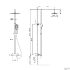 Regendoucheset Opbouw Sapho Spy Thermostaatkraan 29x19 Cm Mat Zwart -Exporteren Badkamer Top Winkel kj639 regendoucheset opbouw sapho spy thermostaatkraan 29x19 cm mat zwart tech