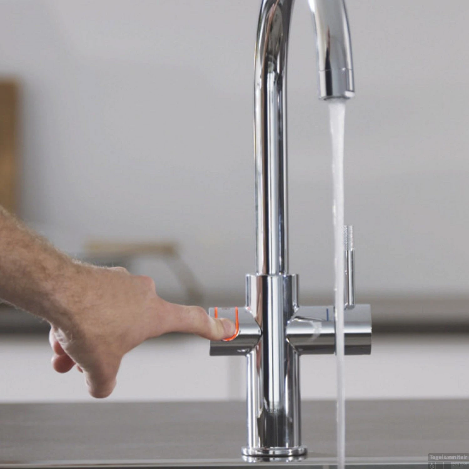 Kokendwaterkraan Grohe Red New Duo Met C Uitloop En L Size Boiler Chroom - Afbeelding 5