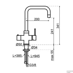Kokendwaterkraan Selsiuz Haaks Chroom Inclusief Single Boiler -Exporteren Badkamer Top Winkel kokendwaterkraan selsiuz haaks chroom inclusief boiler tech jpg