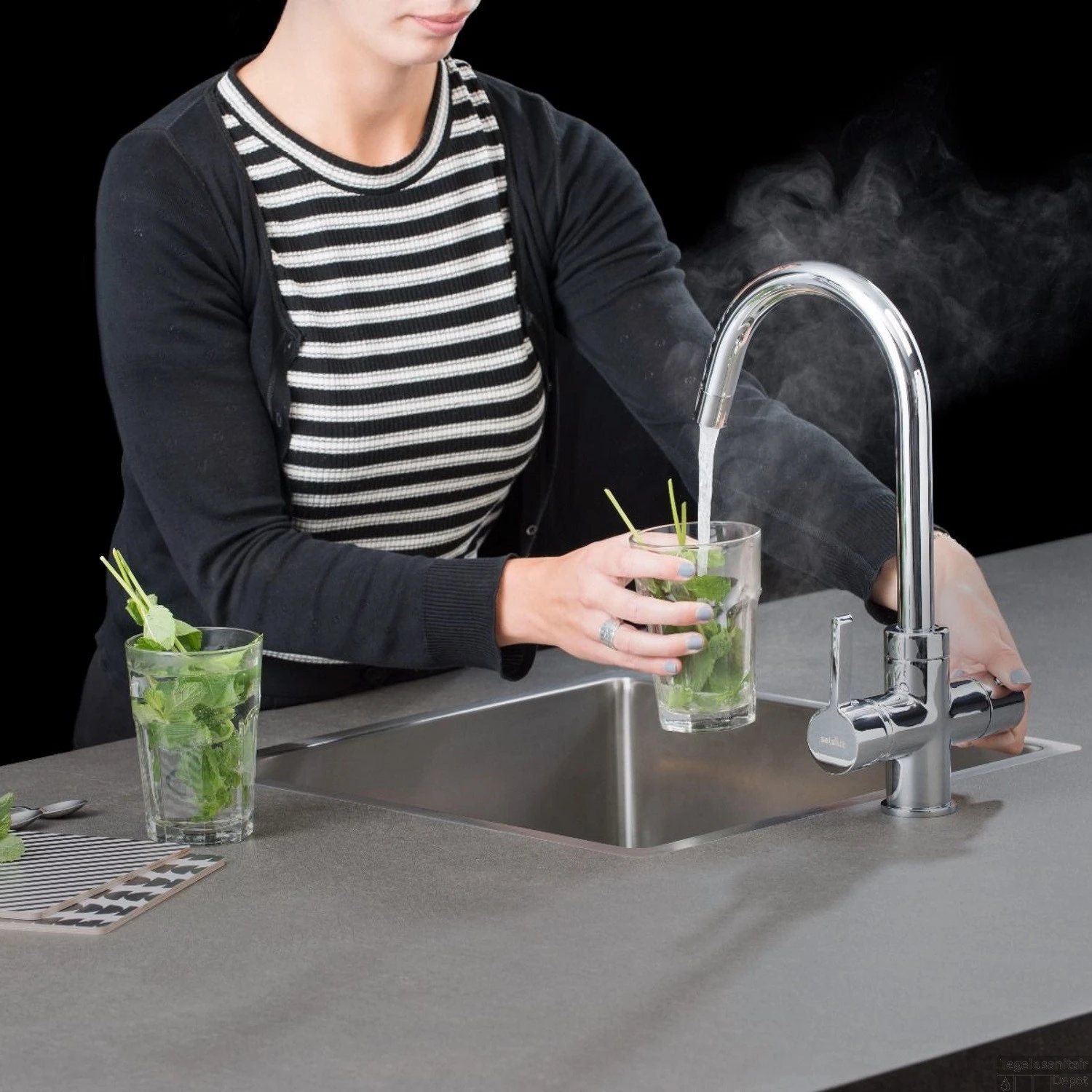 Kokendwaterkraan Selsiuz Rond Chroom Inclusief Combi Extra Boiler 5 Kokendwaterkraan Selsiuz Rond Chroom Inclusief Combi Extra Boiler - Afbeelding 3