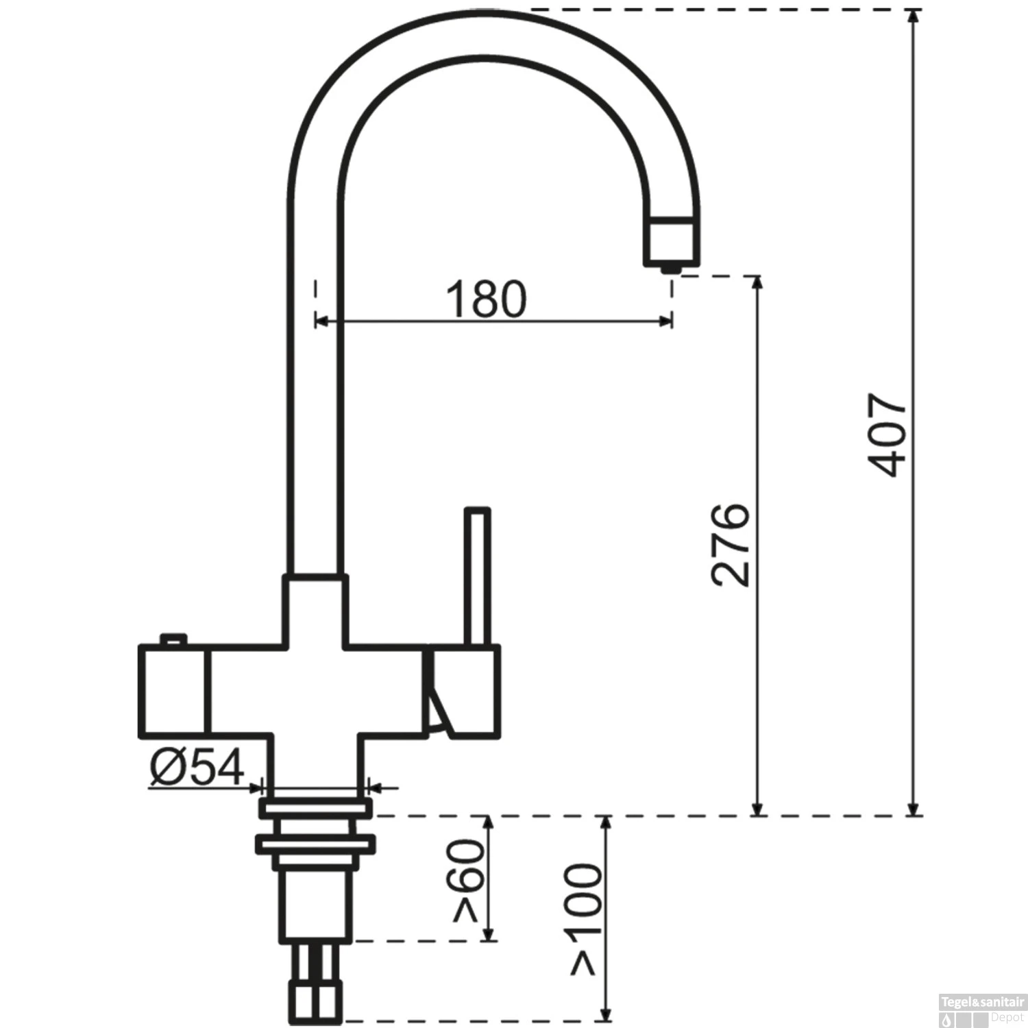Kokendwaterkraan Selsiuz Steel Rond RVS Inclusief Combi Extra Boiler 5 Kokendwaterkraan Selsiuz Steel Rond RVS Inclusief Combi Extra Boiler - Afbeelding 3