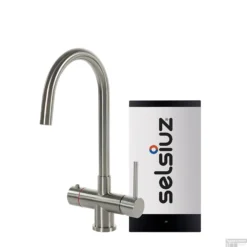 Kokendwaterkraan Selsiuz Steel Rond RVS Inclusief Single Boiler