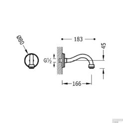 Kraanhals Tres Clasic Inbouw Uitloop 18,3 Cm Verouderd Messing Mat -Exporteren Badkamer Top Winkel kraanhals tres clasic inbouw uitloop 18 3 cm verouderd messing 1