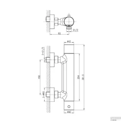 Opbouw Douchekraan Thermostatisch Sapho Kimura 2-knop Chroom -Exporteren Badkamer Top Winkel ku245 opbouw douchekraan thermostatisch sapho kimura 2 knop chroom 2