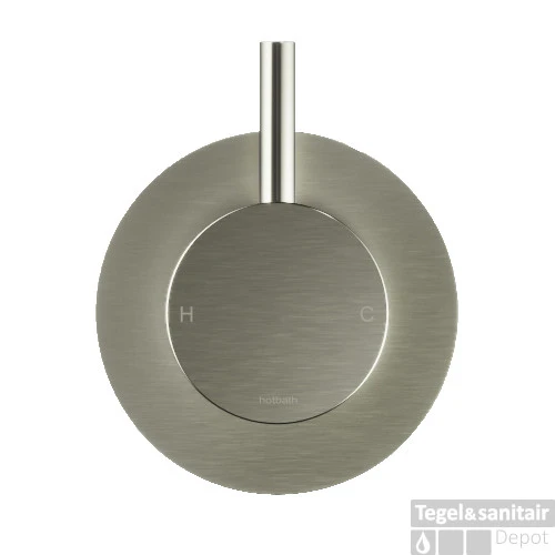 Wastafelkraan Hotbath Laddy Inbouw 3-Gats Geborsteld Nikkel 5 Wastafelkraan Hotbath Laddy Inbouw 3-Gats Geborsteld Nikkel - Afbeelding 3