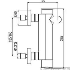 Lex Tres Badmengkraan Met Handdouche 181474