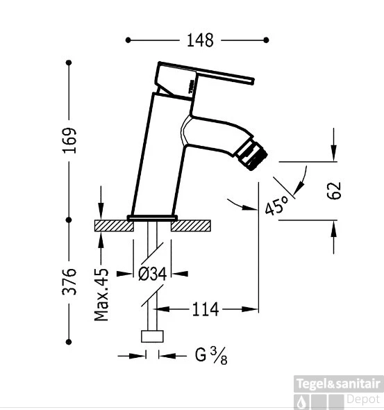 Lex-Tres Bidetmengkraan 181920 4 Lex-Tres Bidetmengkraan 181920 - Afbeelding 2
