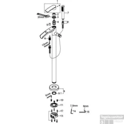 Lima Vrijstaande Badmengkraan Waterval Chroom -Exporteren Badkamer Top Winkel lima vrijstaande badmengkraan waterval chroom technisch