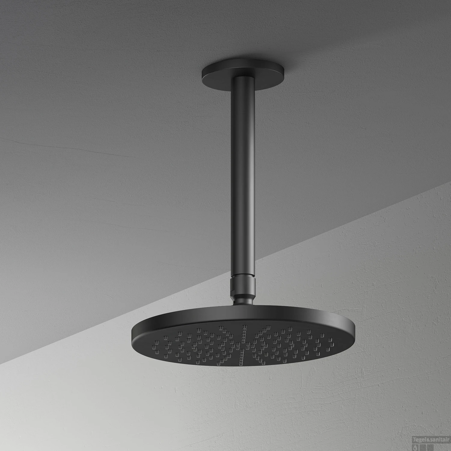 Hoofddouche Hotbath Mate Opbouw 20 Cm Mat Zwart 3 Hoofddouche Hotbath Mate Opbouw 20 Cm Mat Zwart