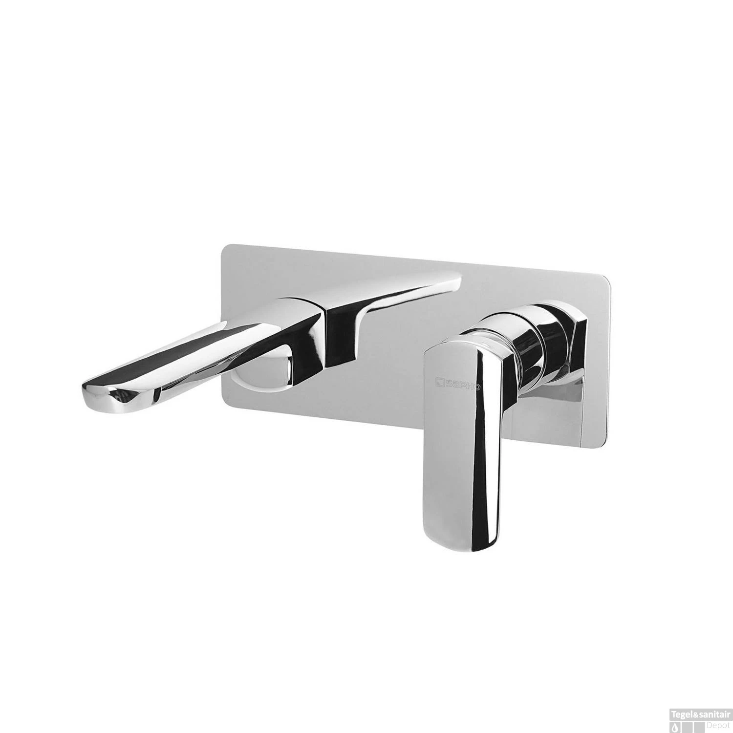 Wastafelmengkraan Inbouw Sapho Mixona 1-hendel Uitloop Recht 17.6 Cm Chroom