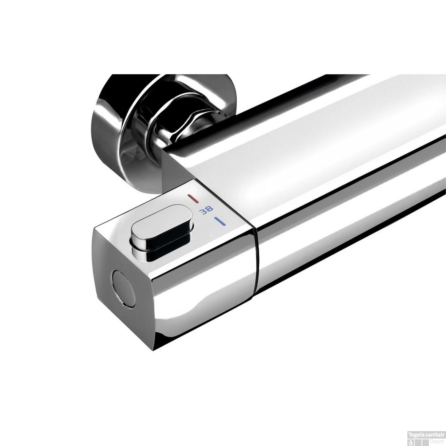 Opbouw Douchekraan Thermostatisch Sapho Mixona 2-knop Chroom 4 Opbouw Douchekraan Thermostatisch Sapho Mixona 2-knop Chroom - Afbeelding 2