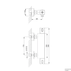 Opbouw Douchekraan Thermostatisch Sapho Mixona 2-knop Chroom 11 Opbouw Douchekraan Thermostatisch Sapho Mixona 2-knop Chroom -Exporteren Badkamer Top Winkel mg411 opbouw douchekraan thermostatisch sapho mixona 2 knop chroom 4